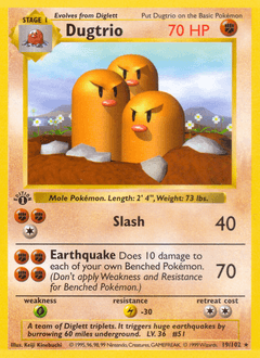 Dugtrio from Base #19
