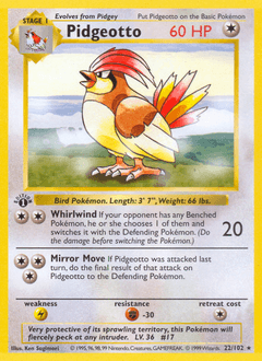Pidgeotto from Base #22
