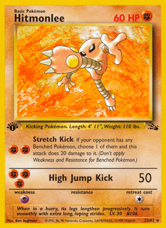 Hitmonlee from Fossil #22