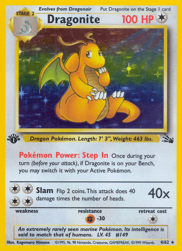 Dragonite from Fossil