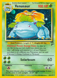 Venusaur from Base Set 2 #18