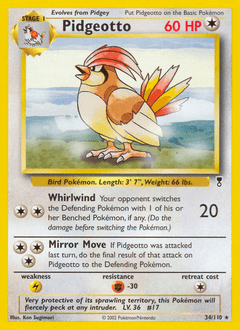 Pidgeotto from Legendary Collection #34