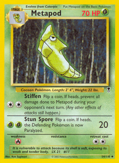 Metapod from Legendary Collection #54