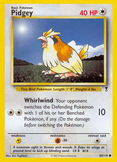 Pidgey from Legendary Collection #85