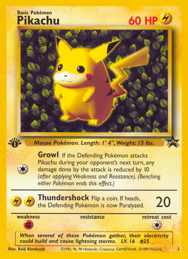 Pikachu from Wizards Black Star Promos