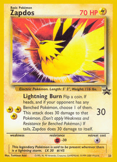 Zapdos from Wizards Black Star Promos #23