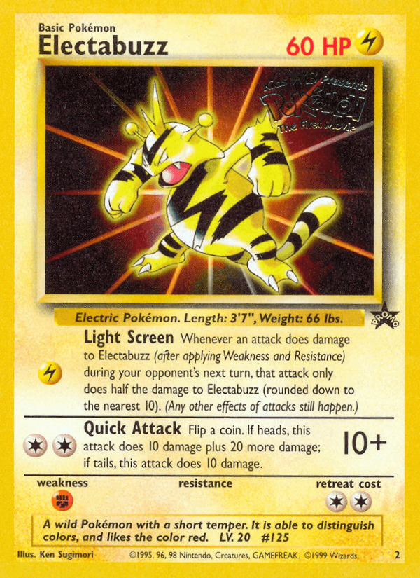 Electabuzz from Wizards Black Star Promos