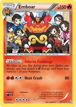 Emboar from Legendary Treasures #27