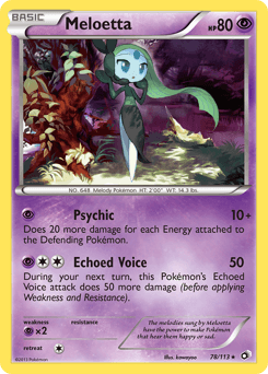 Meloetta from Legendary Treasures #78