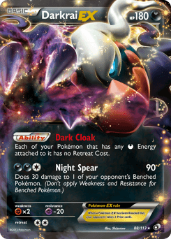 Darkrai-EX from Legendary Treasures #88