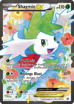 Shaymin-EX from Legendary Treasures #RC21