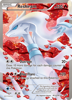 Reshiram from Legendary Treasures #RC22