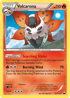 Volcarona from Dark Explorers #22