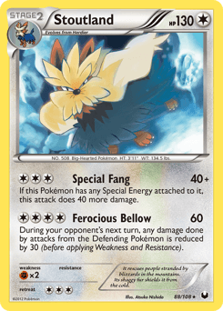 Stoutland from Dark Explorers #88