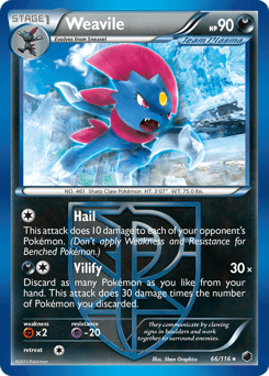 Weavile from Plasma Freeze #66