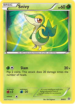 Snivy from BW Black Star Promos