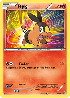 Tepig from BW Black Star Promos