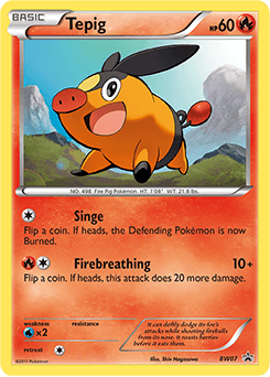 Tepig from BW Black Star Promos