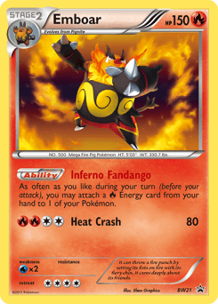 Emboar from BW Black Star Promos #BW21