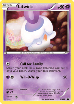 Litwick from BW Black Star Promos #BW27