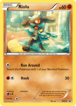 Riolu from BW Black Star Promos #BW33