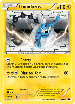 Thundurus from BW Black Star Promos #BW41
