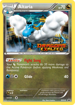 Altaria from BW Black Star Promos #BW48