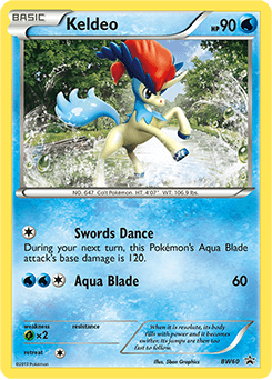 Keldeo from BW Black Star Promos #BW60