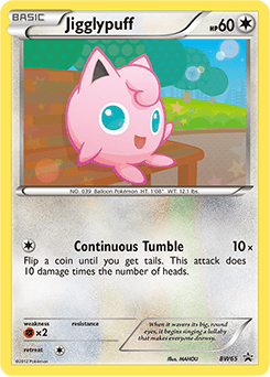 Jigglypuff from BW Black Star Promos #BW65