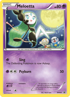 Meloetta from BW Black Star Promos #BW68