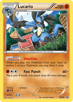 Lucario from BW Black Star Promos #BW85