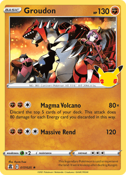 Groudon from Celebrations #17