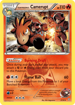 Team Magma's Camerupt from Double Crisis