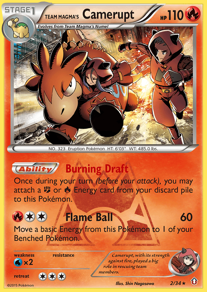 Team Magma's Camerupt from Double Crisis