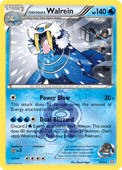 Team Aqua's Walrein from Double Crisis