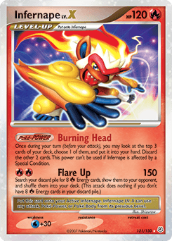 Infernape LV.X from Diamond & Pearl #121