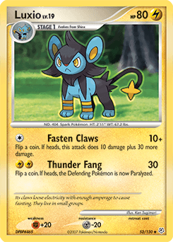 Luxio from Diamond & Pearl #52