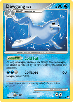 Dewgong from Mysterious Treasures #45
