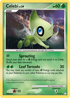 Celebi from Mysterious Treasures