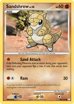 Sandshrew from Mysterious Treasures #96