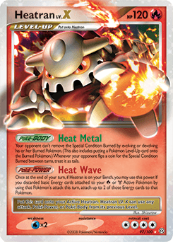 Heatran LV.X from Stormfront #97