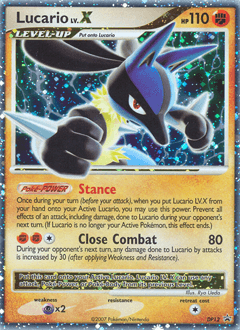 Lucario LV.X from DP Black Star Promos #DP12