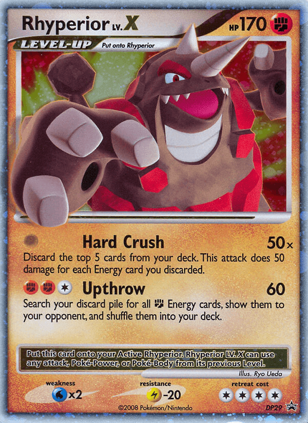 Rhyperior LV.X from DP Black Star Promos
