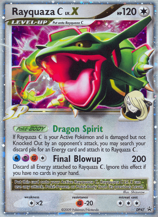 Rayquaza C LV.X from DP Black Star Promos