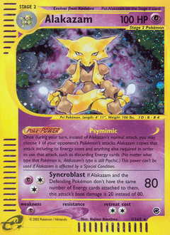 Alakazam from Expedition Base Set