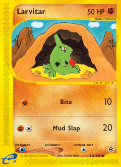 Larvitar from Expedition Base Set #116