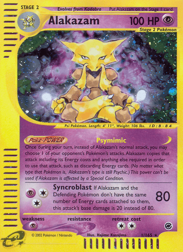 Alakazam from Expedition Base Set