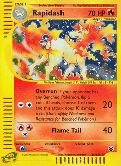 Rapidash from Expedition Base Set #26