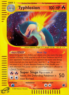 Typhlosion from Expedition Base Set #28