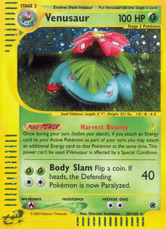 Venusaur from Expedition Base Set #30